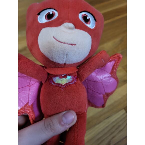 PJ Masks Owlette Plush Toy – Red Superhero Girl – Just Play – 9” – Wings - Picture 7 of 12
